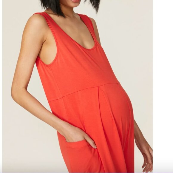 Emilia George Hazel Maternity Jumper in orange size large - Picture 4 of 8